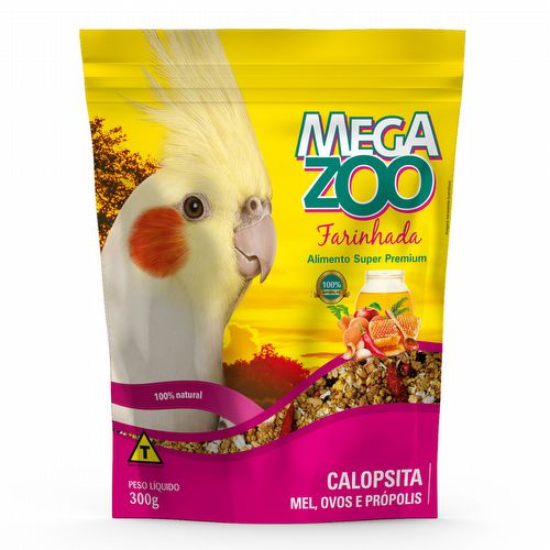 Megazoo - Farinhada Calopsita - Mel - Ovos e Propólis - 300g - imagem 1