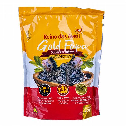 Reino das Aves - Gold Papa - Filhotes - Refil 400g - imagem 1
