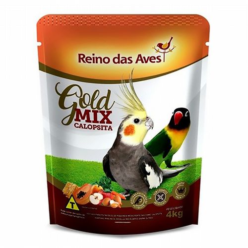 Reino das Aves - Calopsita - Gold Mix - 4kg - imagem 1