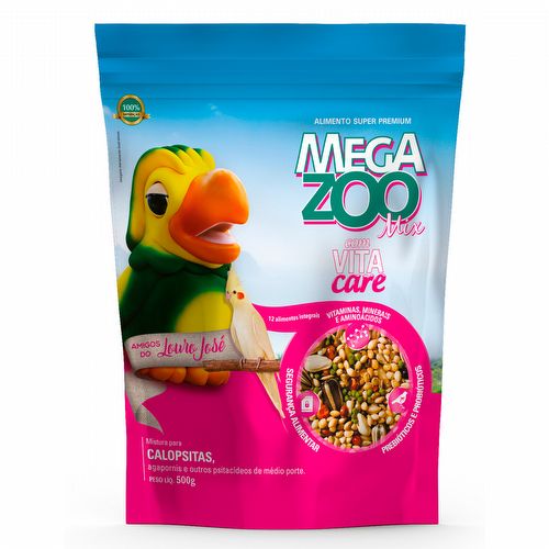 Megazoo - Mix Calopsitas - Louro José - 500g - imagem 1
