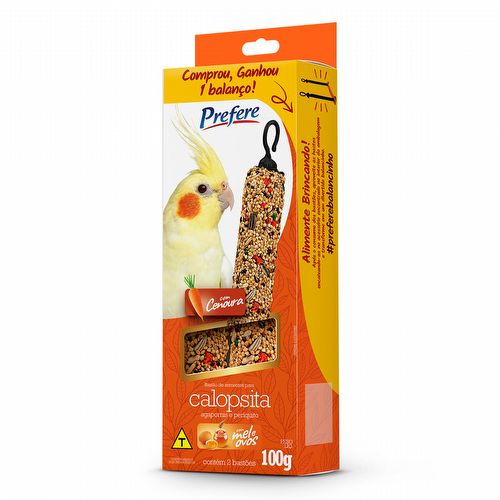 Prefere - Bastão para Calopsita - Cenoura - 100g  - imagem 1