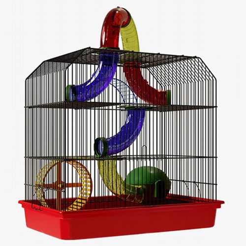 Gaiola para Hamster Super Cubo Epoxi - Preta - imagem 1