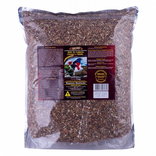 Raposo - Galo de Campina, Cardeal e Azulão - Linha Nobre - 5kg - imagem 1