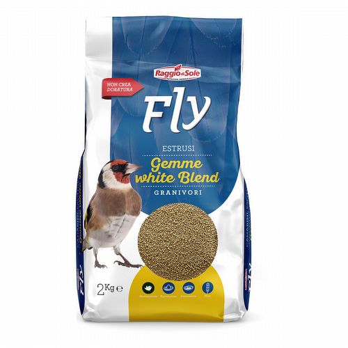 Raggio - Gemme White - Extrusada para Canários, Exóticos, Nativos - 2kg - imagem 1