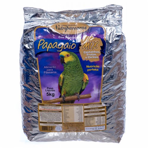 Nutripássaros - Papagaio Mix Castanhas - 5kg - imagem 1
