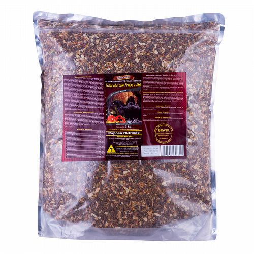 Raposo - Pássaro Preto Triturada C/ Frutas e Mel - Linha Nobre - 5kg - imagem 1