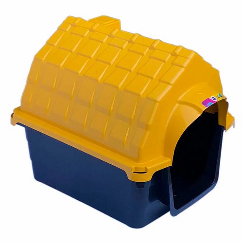 Casa para Cães ChrisPet Chaminé nº 4 - Amarelo - imagem 1