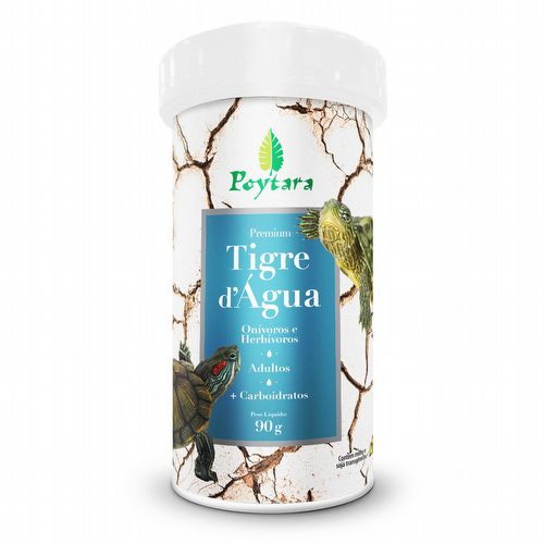 Ração Para Tigre D Agua - Poytara - 90g - imagem 1