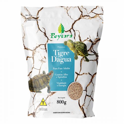 Ração Para Tigre D Agua - Poytara - 800g - imagem 1