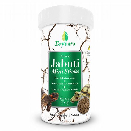Ração para Jabuti Mini Stick - Poytara - 75g - imagem 1