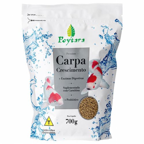 Ração para Carpa Crescimento - Poytara - 700g - imagem 1
