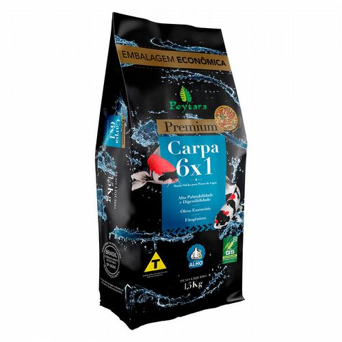 Ração para Carpa 6x1 - Poytara - 1,5kg - imagem 1