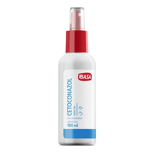 Cetoconazol Spray 2% Ibasa 100ml - Antifúngico para Cães e Gatos - imagem 1