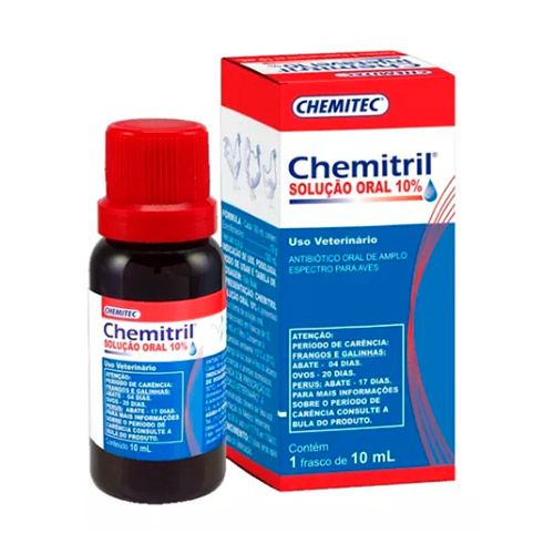 Antibiótico Chemitril Solução Oral 10% - 10ml - imagem 1