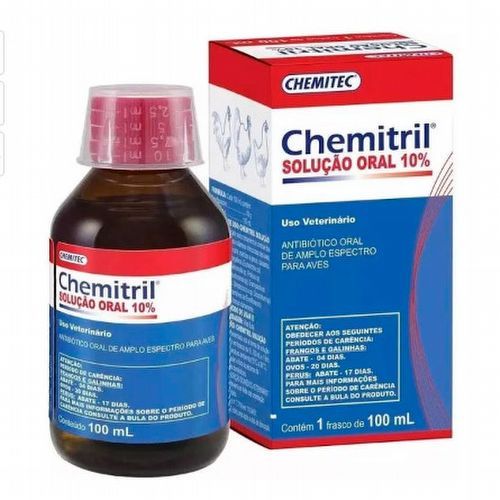 Antibiótico Chemitril Solução Oral 10% - 100ml - imagem 1
