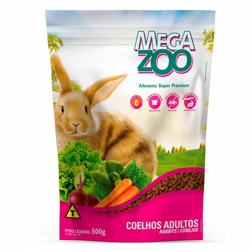 Megazoo - Coelhos Adultos - Ornamentais - 500g - imagem 1