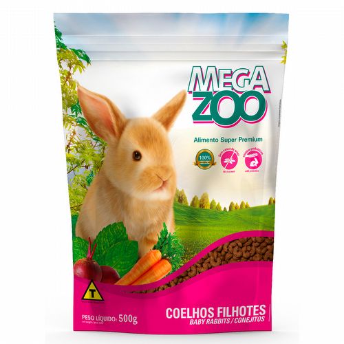Megazoo Coelhos Filhotes - Ornamentais - 500g - imagem 1