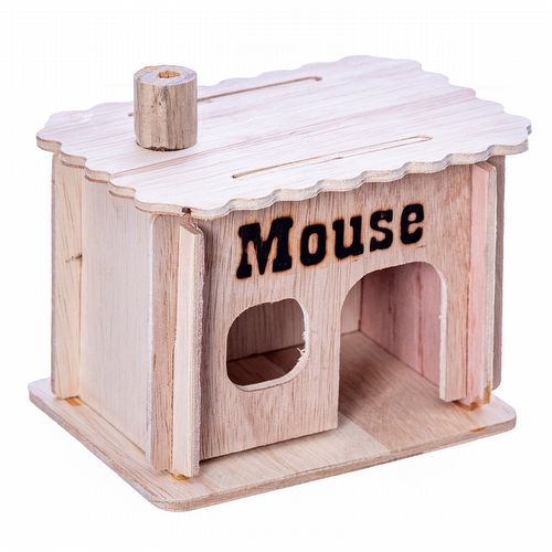Casinha de Madeira para Hamster - imagem 1