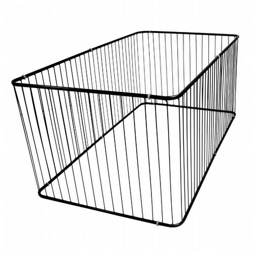 Cercadinho Tubular Auau Preto - 80x140cm  - imagem 1