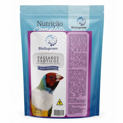 Biosuprem - Extrusada Pássaros Exóticos - 900g - imagem 1