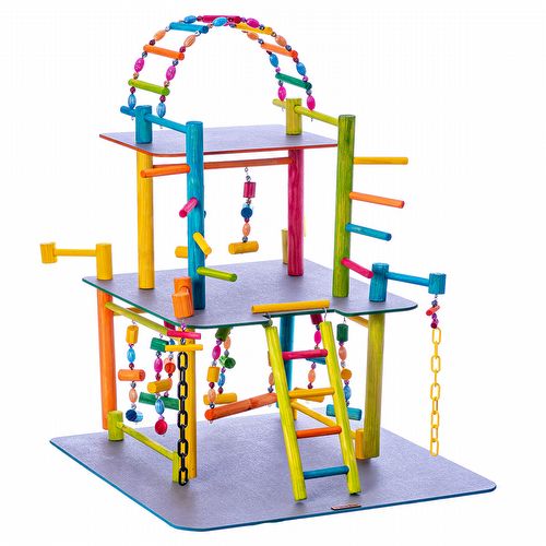 Brinquedo Playground Fantasia para Papagaio - Colorido - imagem 1