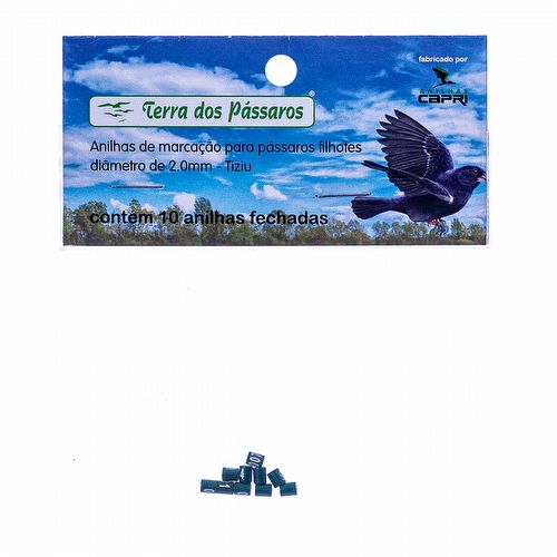 Anilhas Fechadas para Marcação - 2.0 mm - Tiziu - 10 un. - Verde Escuro - imagem 1