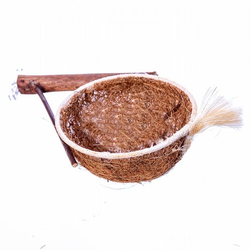 Ninho para Criação de Trinca Ferro, Sabiá e Pássaro Preto Fibra de Coco e Galho - NH39  - imagem 1