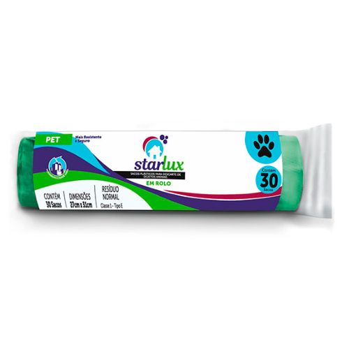 Saco Plástico Rolo para Pet - 30 Unidades - imagem 1