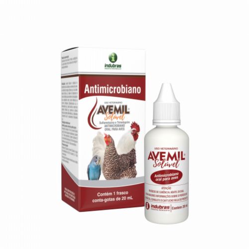 Avemil Solúvel Antimicrobiano - 20ml - imagem 1