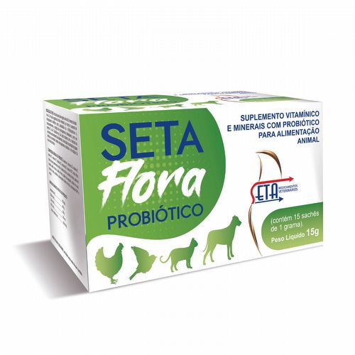Seta Flora Probiótico - 15 sachês de 1g - imagem 1