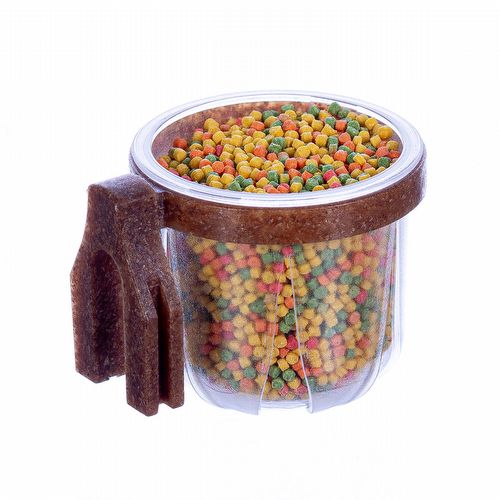 Porta Vitamina Rubi - Super Trincão - Cristal com Presilha Madeira Clara - imagem 1