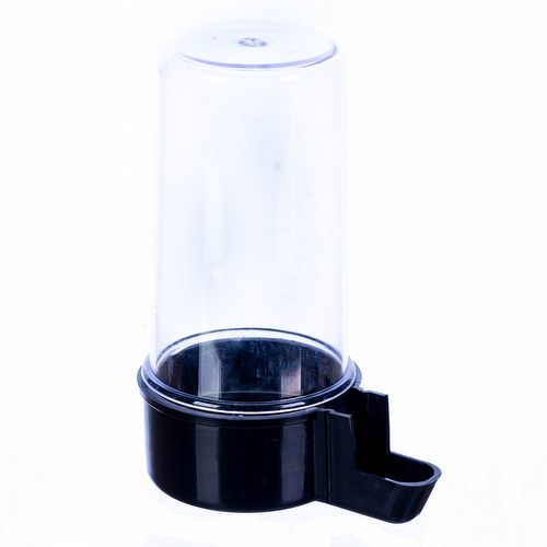 Bebedouro Malha Fina 200ml - Copo Cristal e Base Preto - imagem 1
