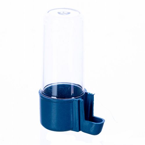 Bebedouro Malha Fina 100ml - Copo Cristal e Base Azul - imagem 1