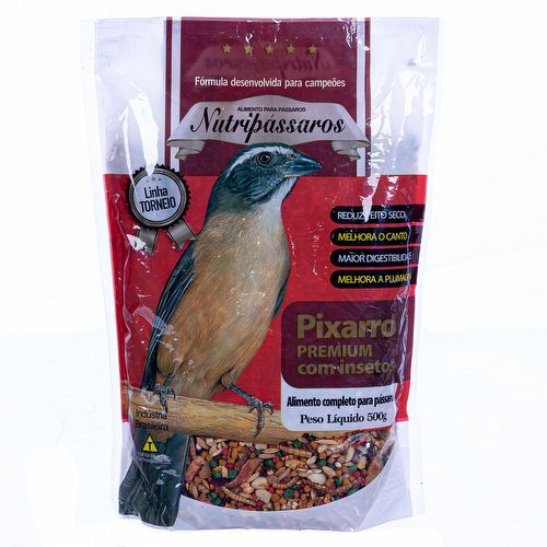 Nutripássaros - Pixarro Premium com Insetos - Torneio - 500g - imagem 1