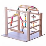 Brinquedo Play Playground com Ponte para Ring Neck - Natural - imagem 4