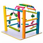 Brinquedo Play Playground com Ponte para Ring Neck - Colorido - imagem 3