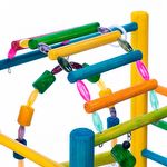 Brinquedo Play Playground com Ponte para Ring Neck - Colorido - imagem 5