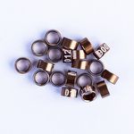 Anilhas Fechadas para Marcação - 5.5 mm - Calopsita - Rosela - 20 un. - Bronze Claro - imagem 2