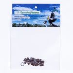 Anilhas Fechadas para Marcação - 5.5 mm - Calopsita - Rosela - 20 un. - Bronze Claro
