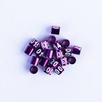 Anilhas Fechadas para Marcação - 3.0 mm - Bicudo - 20 un. - Violeta - imagem 2