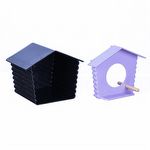 Casinha Passarinho Ar Livre - Preto e Lilás - imagem 5