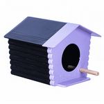 Casinha Passarinho Ar Livre - Preto e Lilás