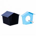 Casinha Passarinho Ar Livre - Preto e Azul - imagem 4