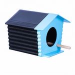 Casinha Passarinho Ar Livre - Preto e Azul