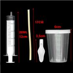 Seringa para Alimentação Pássaros com Colher de Silicone - 20ml - imagem 2