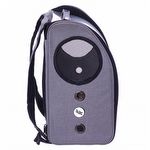 Mochila de viagem com Comedouro - Cinza - imagem 2