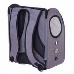 Mochila de viagem com Comedouro - Cinza - imagem 3