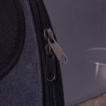 Mochila de viagem com Comedouro - Cinza Escuro - imagem 6