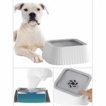 Bebedouro Flutuante Luxo Quadrado - Cães e Gatos - 1,3 litros -  Cinza - imagem 2