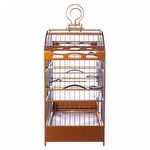 Gaiola Coleiro Luxo - Laranja Cobre Metálico - Exclusivo - imagem 2